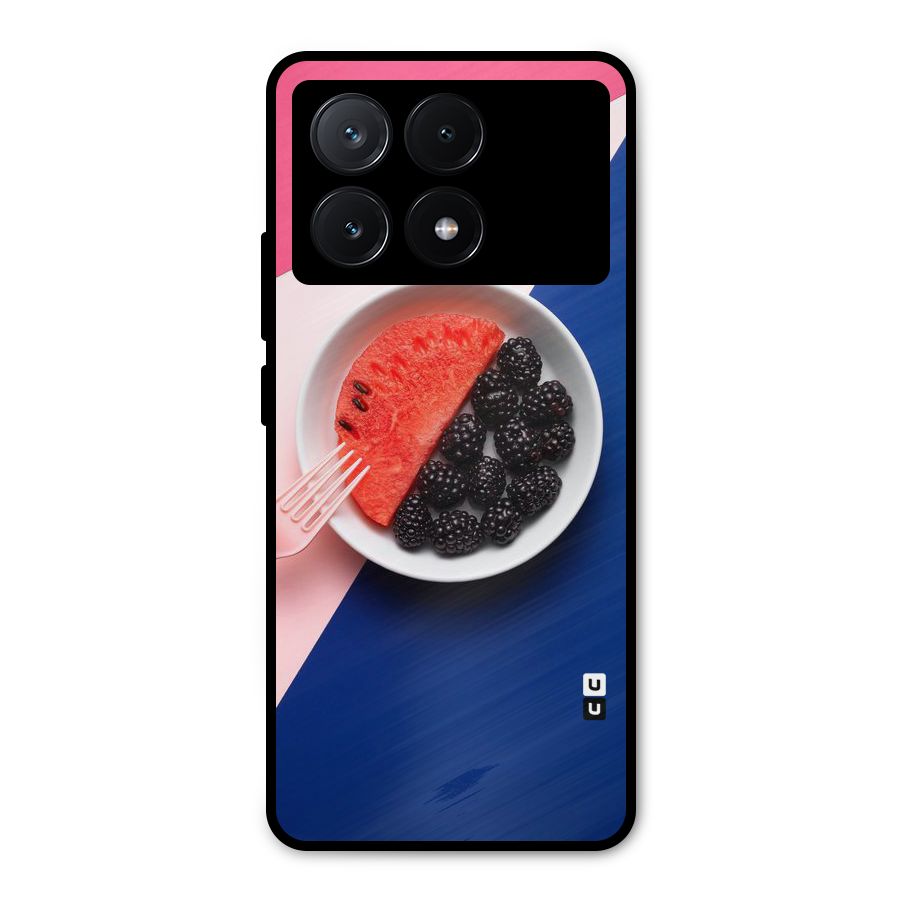 Fresh Fruit Season Metal Back Case for Poco X6 Pro