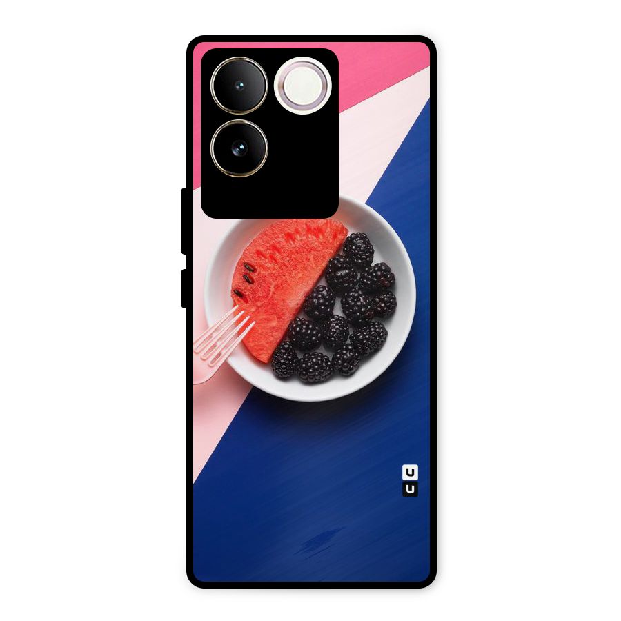 Fresh Fruit Season Metal Back Case for Vivo T2 Pro