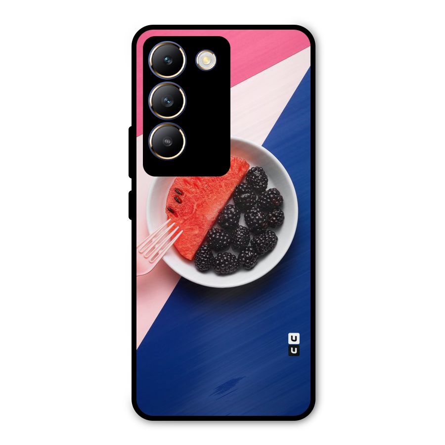 Fresh Fruit Season Metal Back Case for Vivo T3 5G