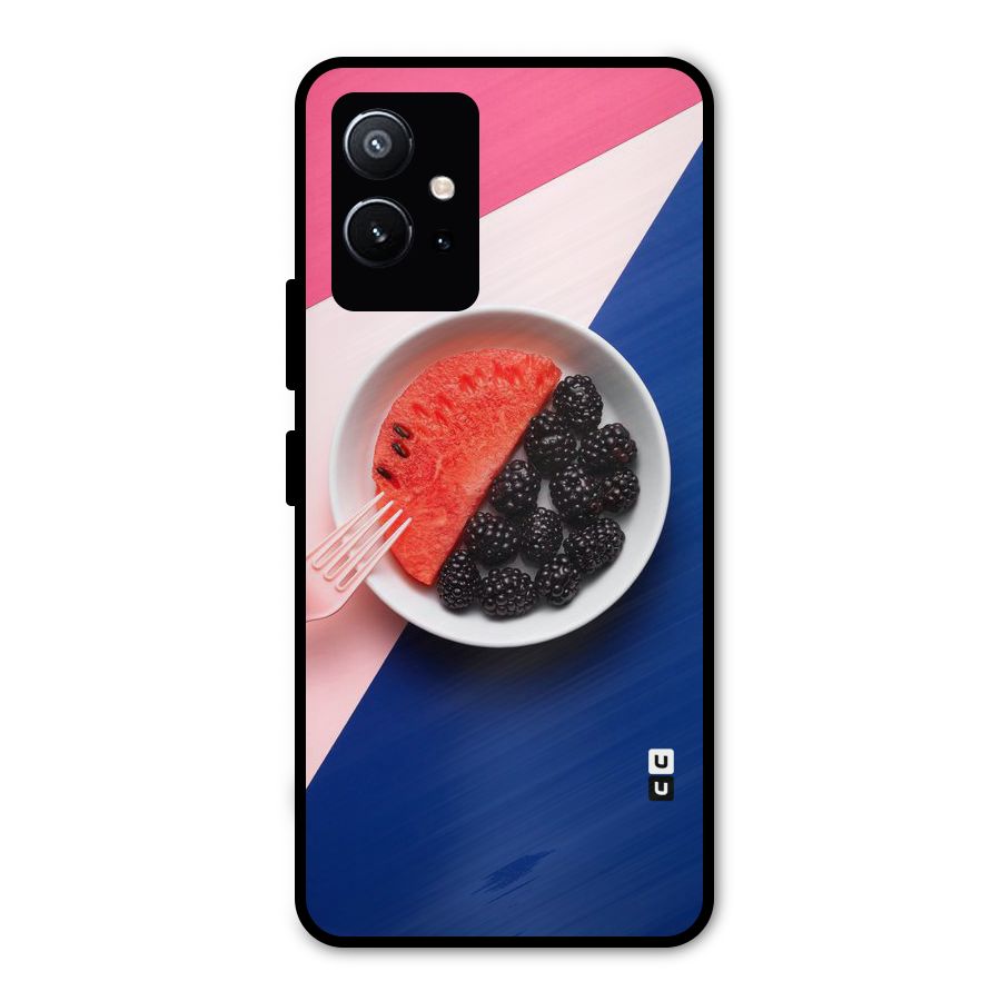 Fresh Fruit Season Metal Back Case for Vivo Y75 5G