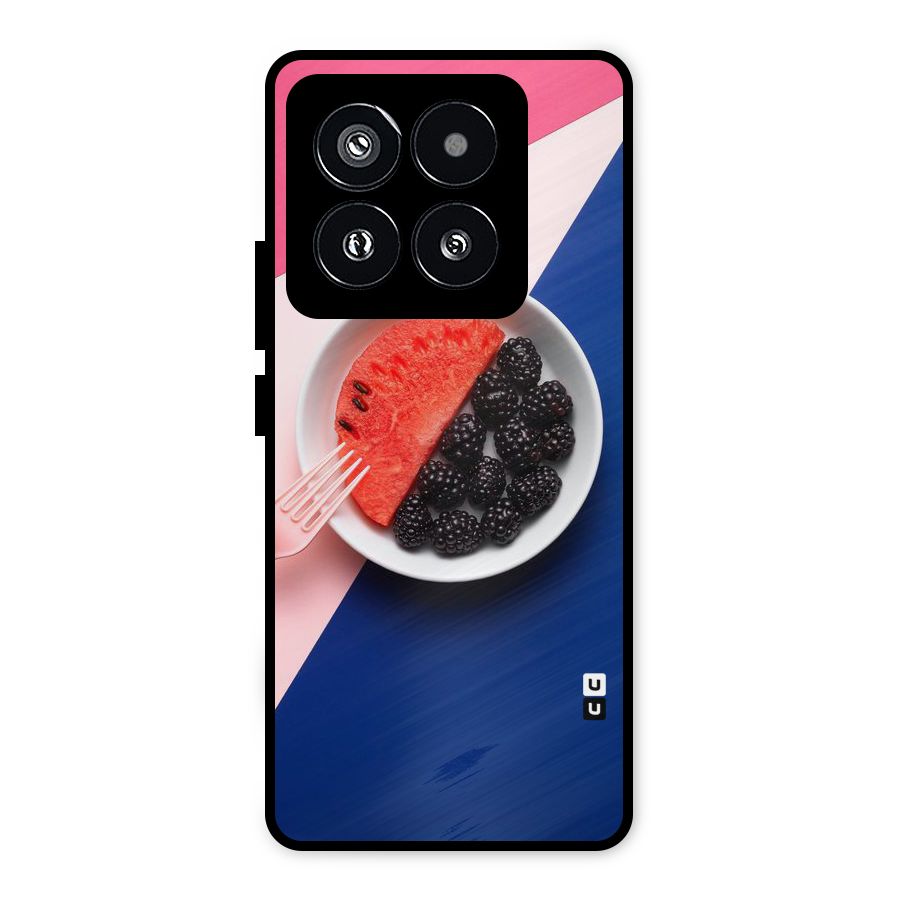 Fresh Fruit Season Metal Back Case for Xiaomi 14 Pro