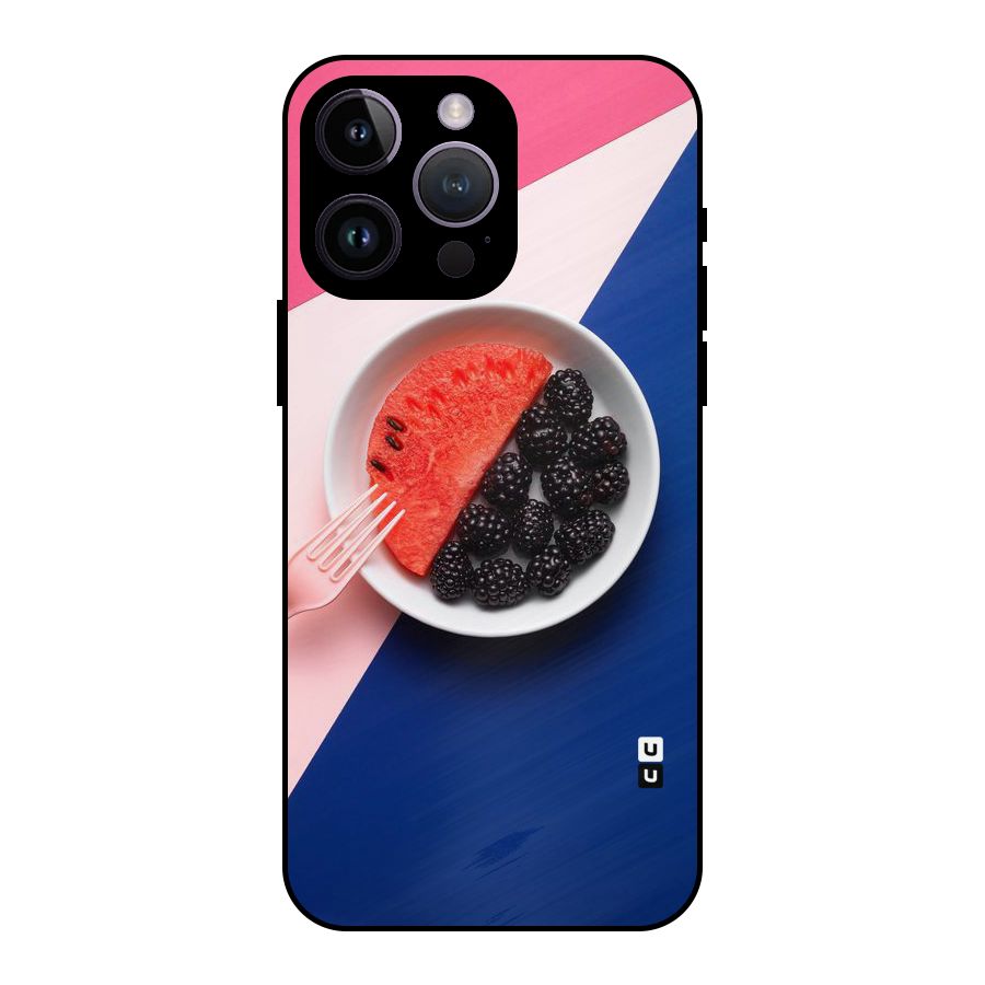Fresh Fruit Season Metal Back Case for iPhone 14 Pro Max