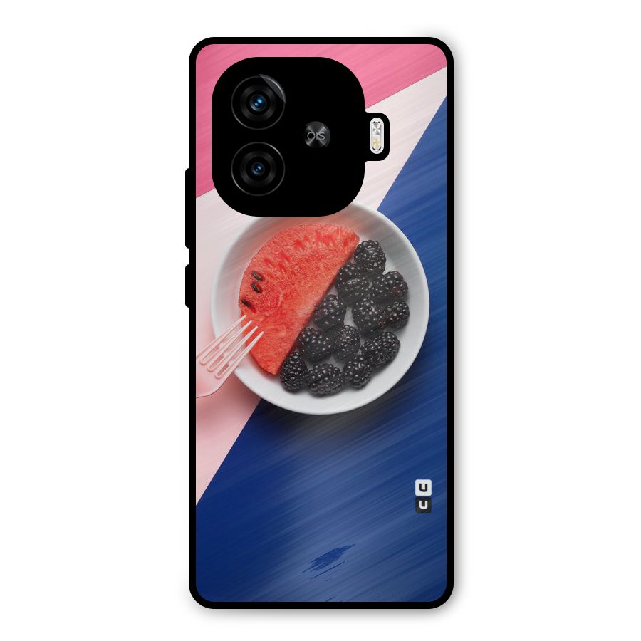 Fresh Fruit Season Metal Back Case for iQOO Z9 Turbo