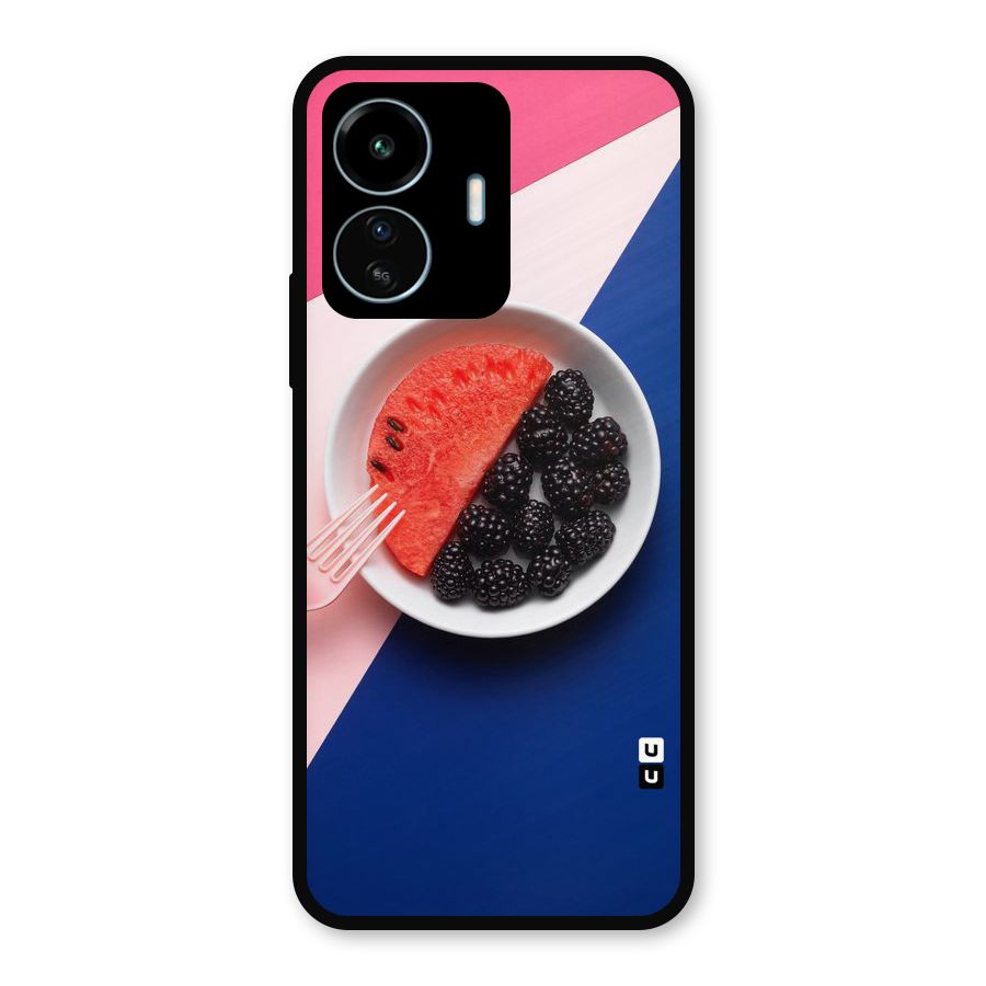 Fresh Fruit Season Metal Back Case for vivo iQOO Z6 Lite 5G