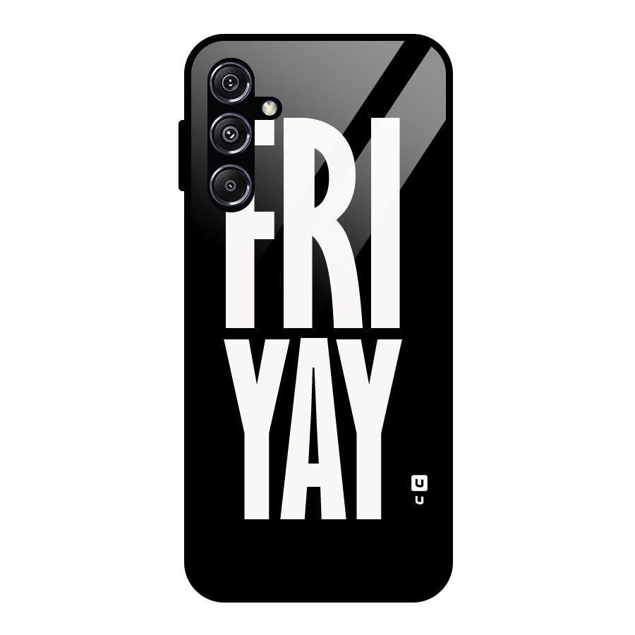 Fri Yay Glass Back Case for Galaxy M34 5G