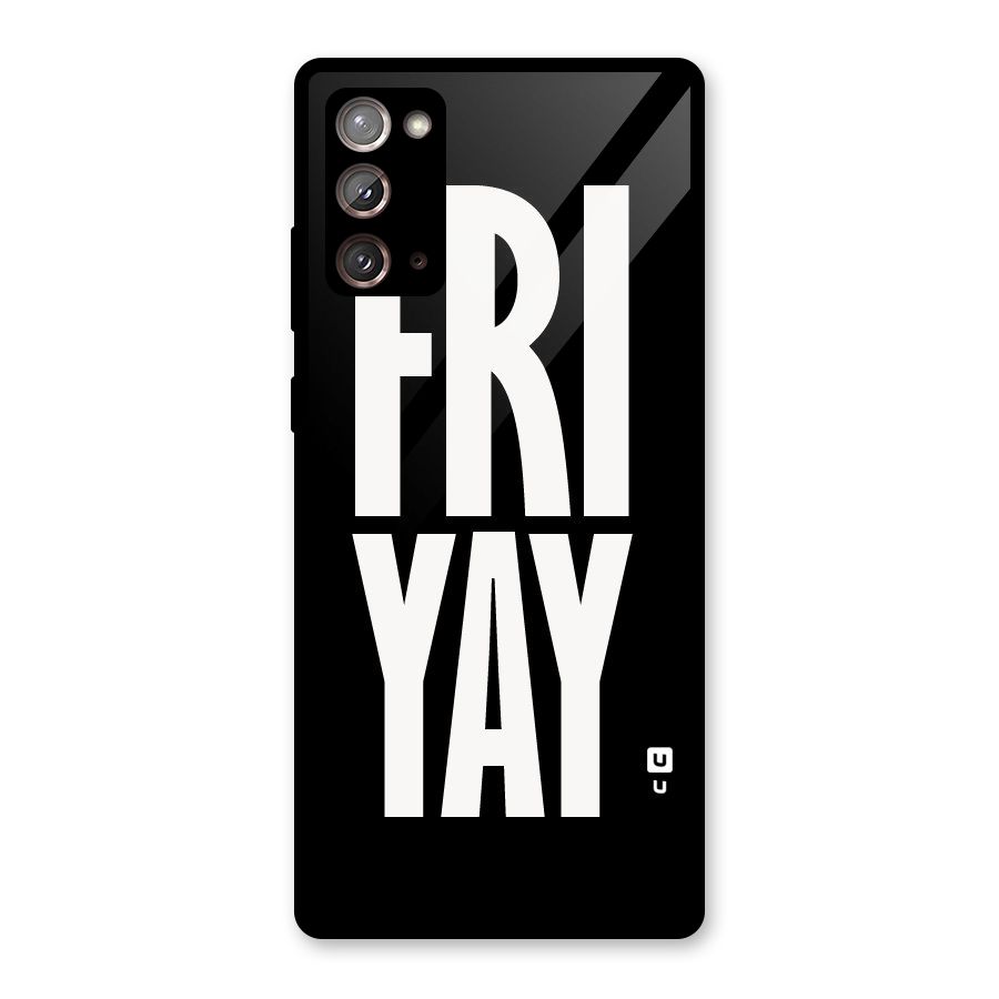 Fri Yay Glass Back Case for Galaxy Note 20