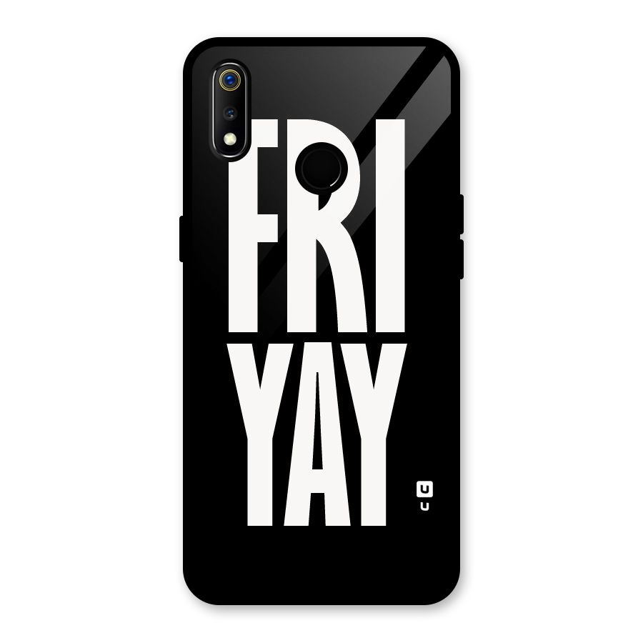 Fri Yay Glass Back Case for Realme 3i