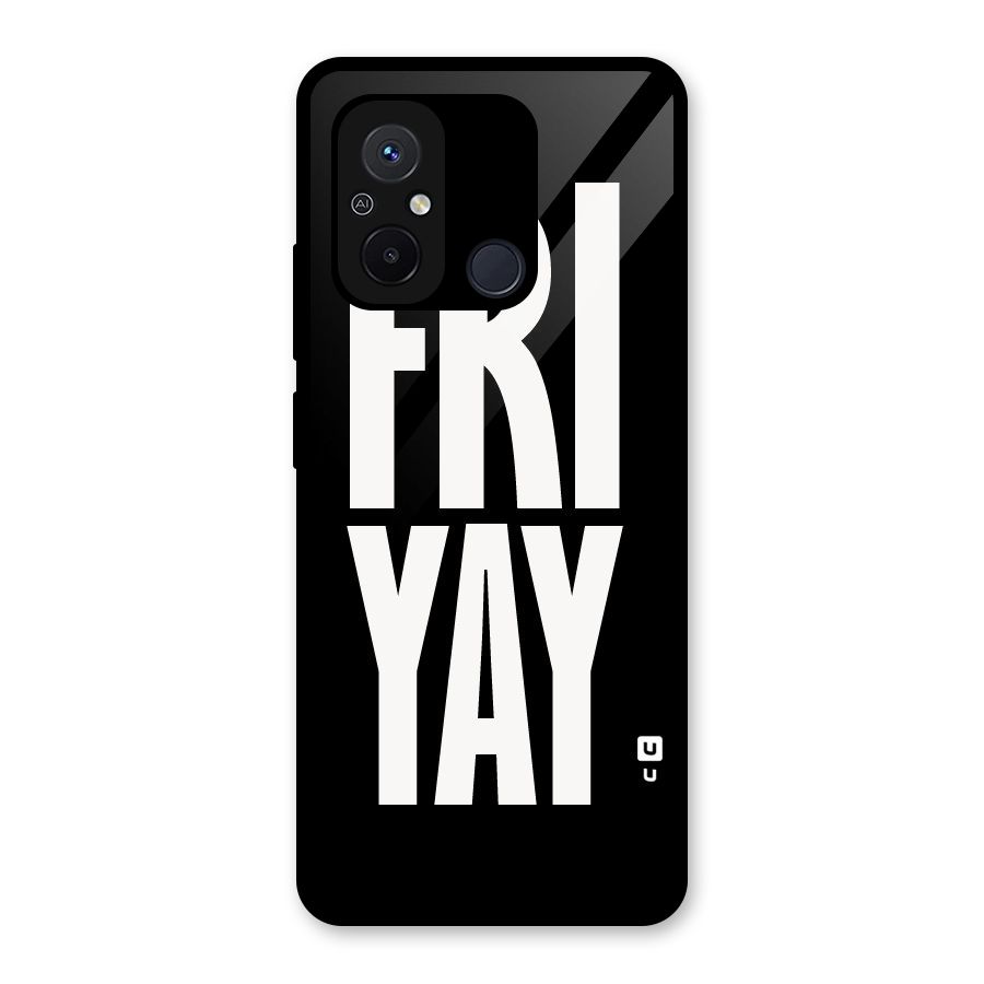 Fri Yay Glass Back Case for Redmi 12C
