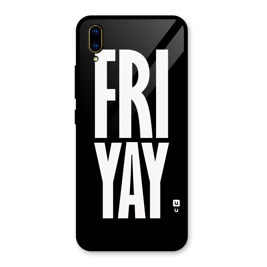 Fri Yay Glass Back Case for Vivo V11 Pro
