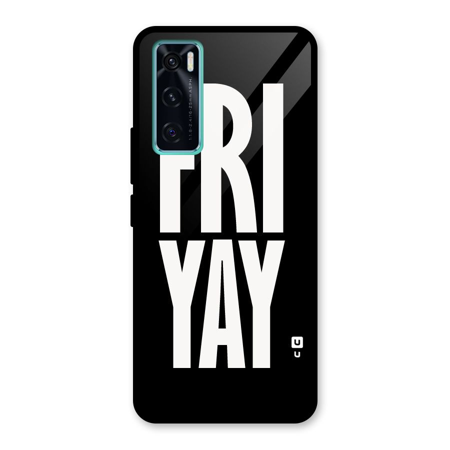 Fri Yay Glass Back Case for Vivo V20 SE