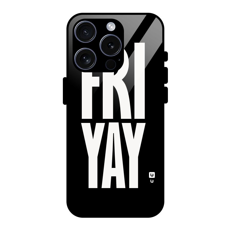 Fri Yay Glass Back Case for iPhone 15 Pro