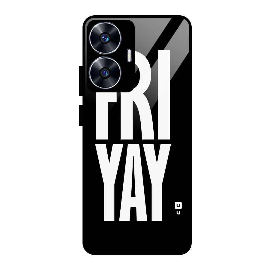 Fri Yay Glass Back Case for realme C55