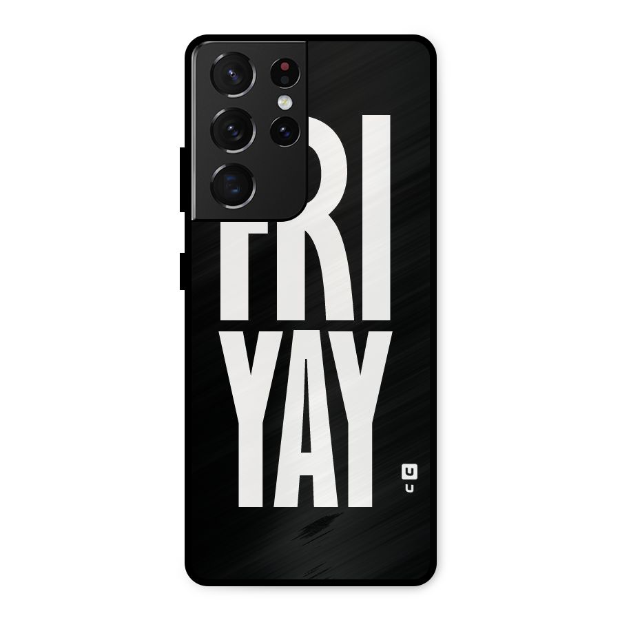 Fri Yay Metal Back Case for Galaxy S21 Ultra 5G