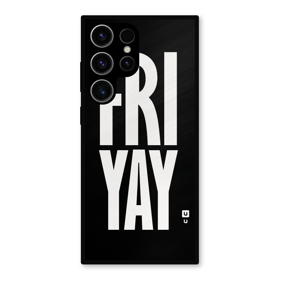 Fri Yay Metal Back Case for Galaxy S23 Ultra