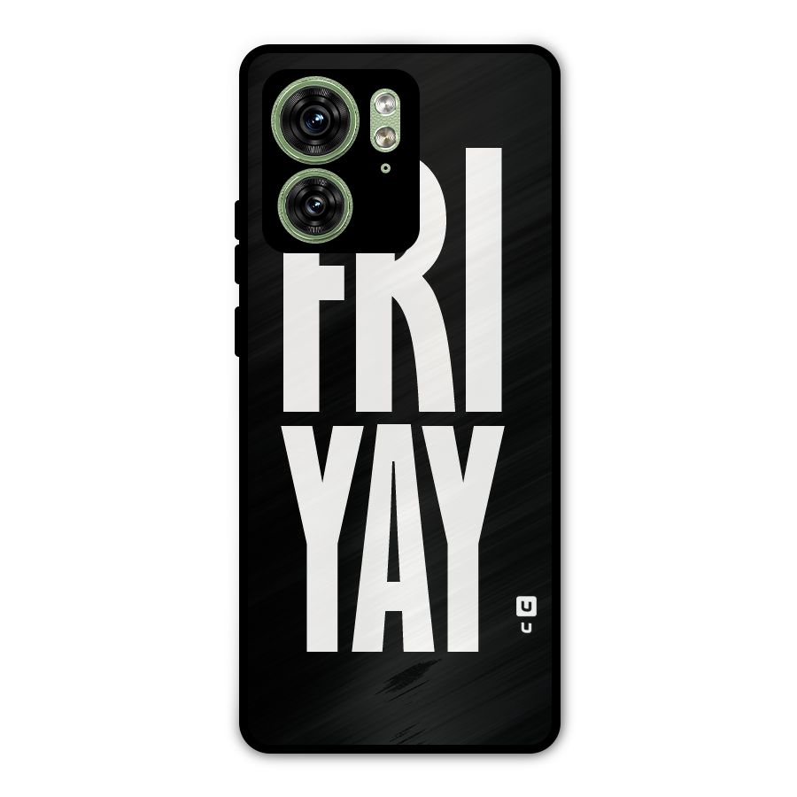 Fri Yay Metal Back Case for Motorola Edge 40 5G