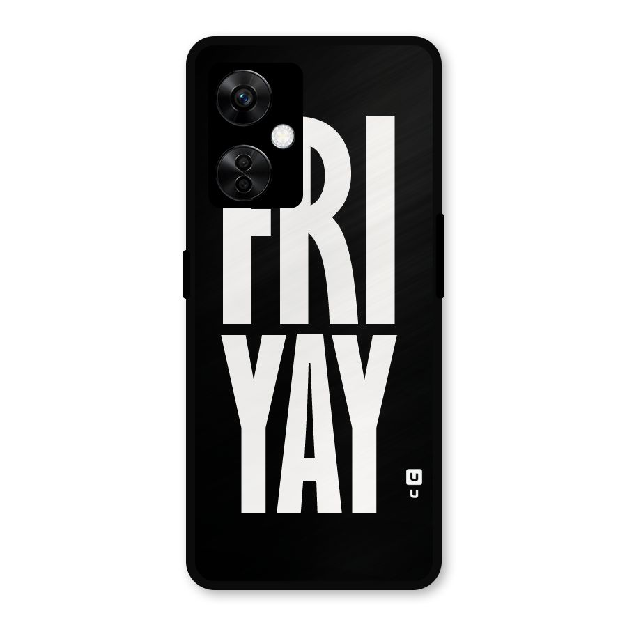 Fri Yay Metal Back Case for OnePlus Nord CE 3 Lite