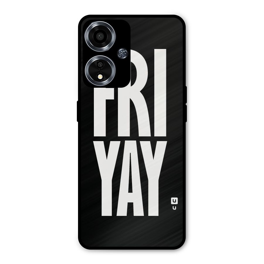 Fri Yay Metal Back Case for Oppo A59