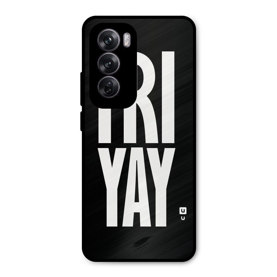 Fri Yay Metal Back Case for Oppo Reno12 Pro