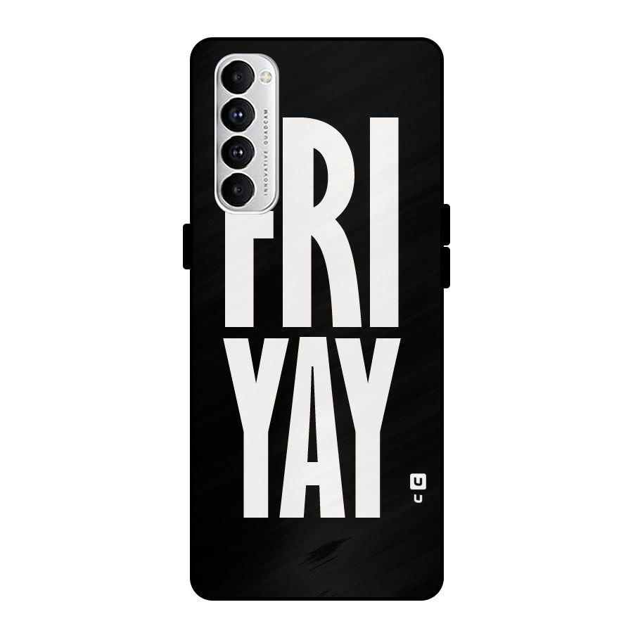 Fri Yay Metal Back Case for Oppo Reno4 Pro