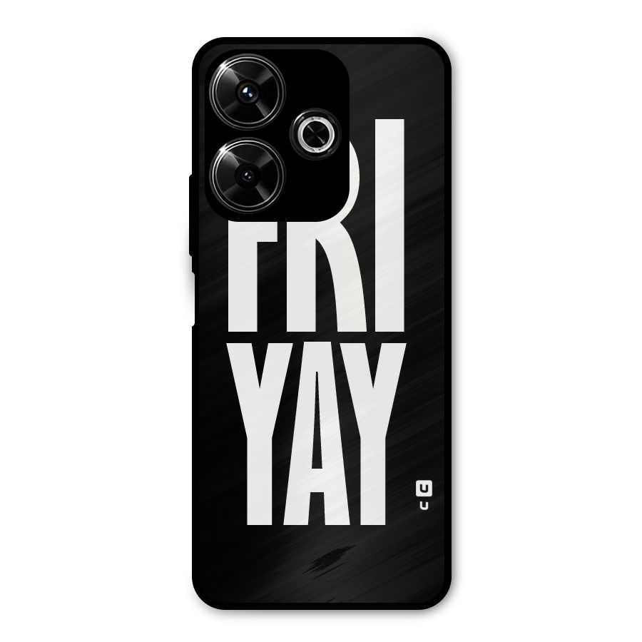 Fri Yay Metal Back Case for Poco M6 Plus