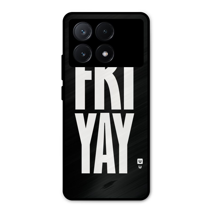 Fri Yay Metal Back Case for Poco X6 Pro