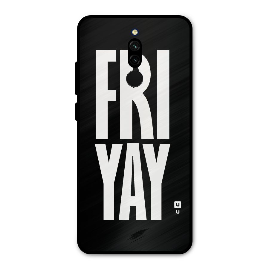 Fri Yay Metal Back Case for Redmi 8