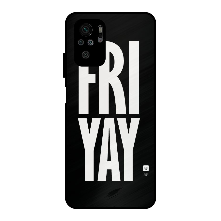Fri Yay Metal Back Case for Redmi Note 10S