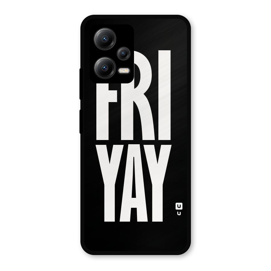 Fri Yay Metal Back Case for Redmi Note 12 5G