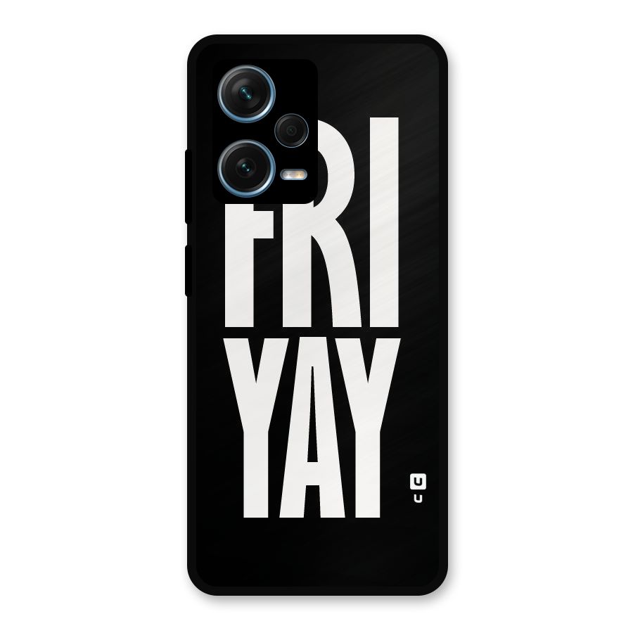 Fri Yay Metal Back Case for Redmi Note 12 Pro Plus 5G