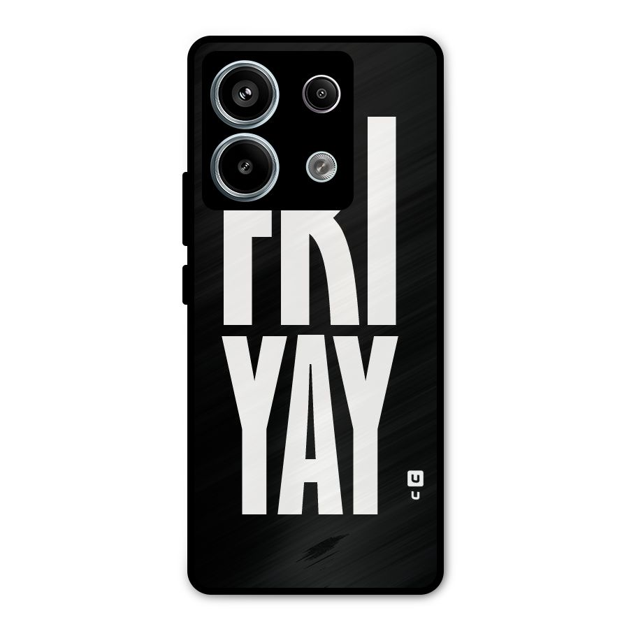 Fri Yay Metal Back Case for Redmi Note 13 Pro 5G