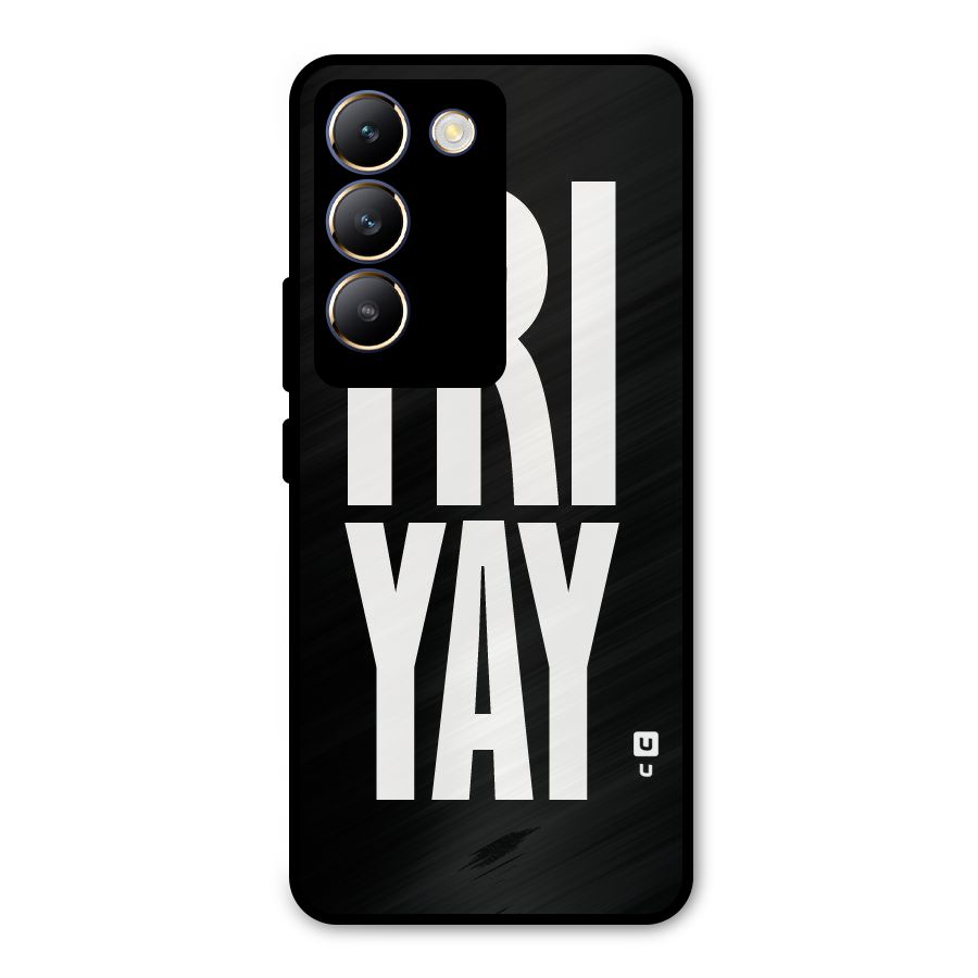 Fri Yay Metal Back Case for Vivo T3 5G
