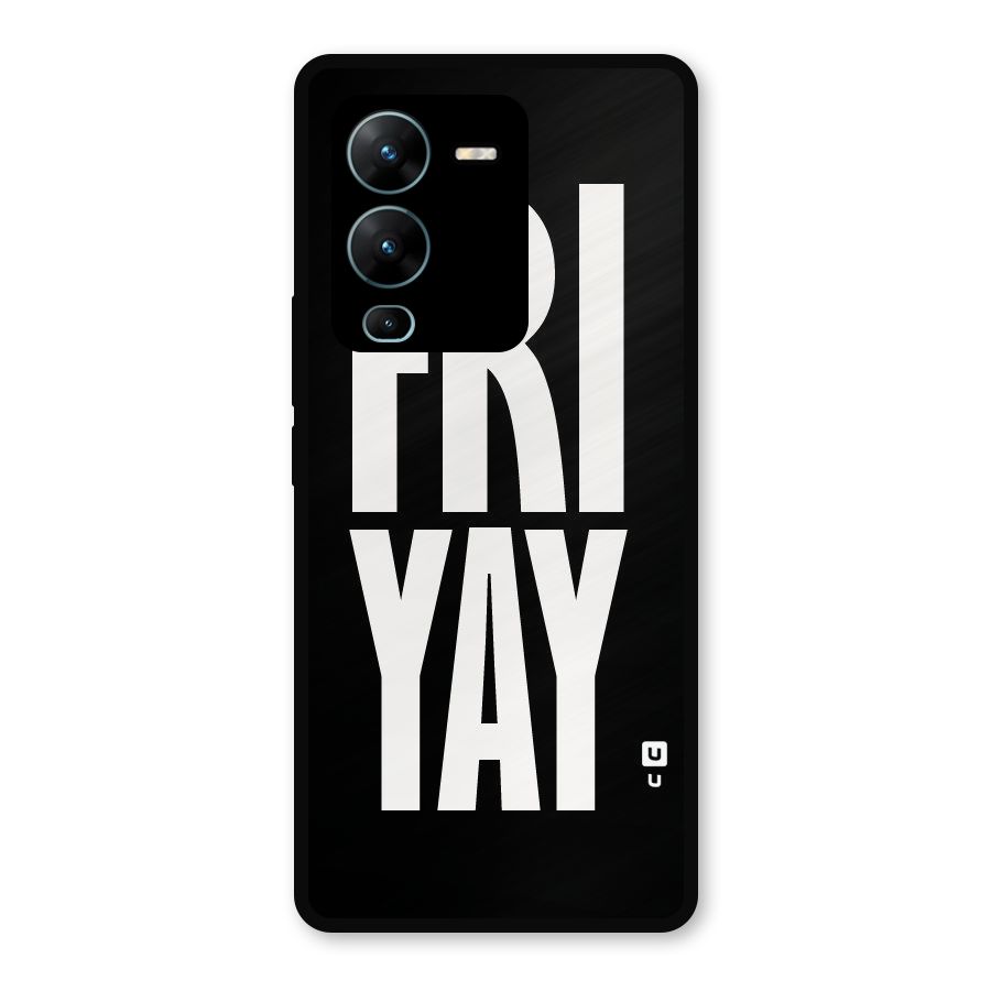 Fri Yay Metal Back Case for Vivo V25 Pro
