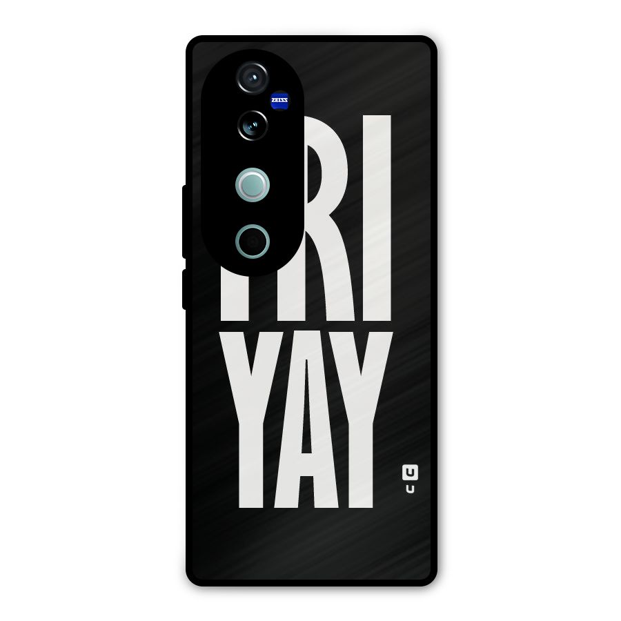 Fri Yay Metal Back Case for Vivo V40