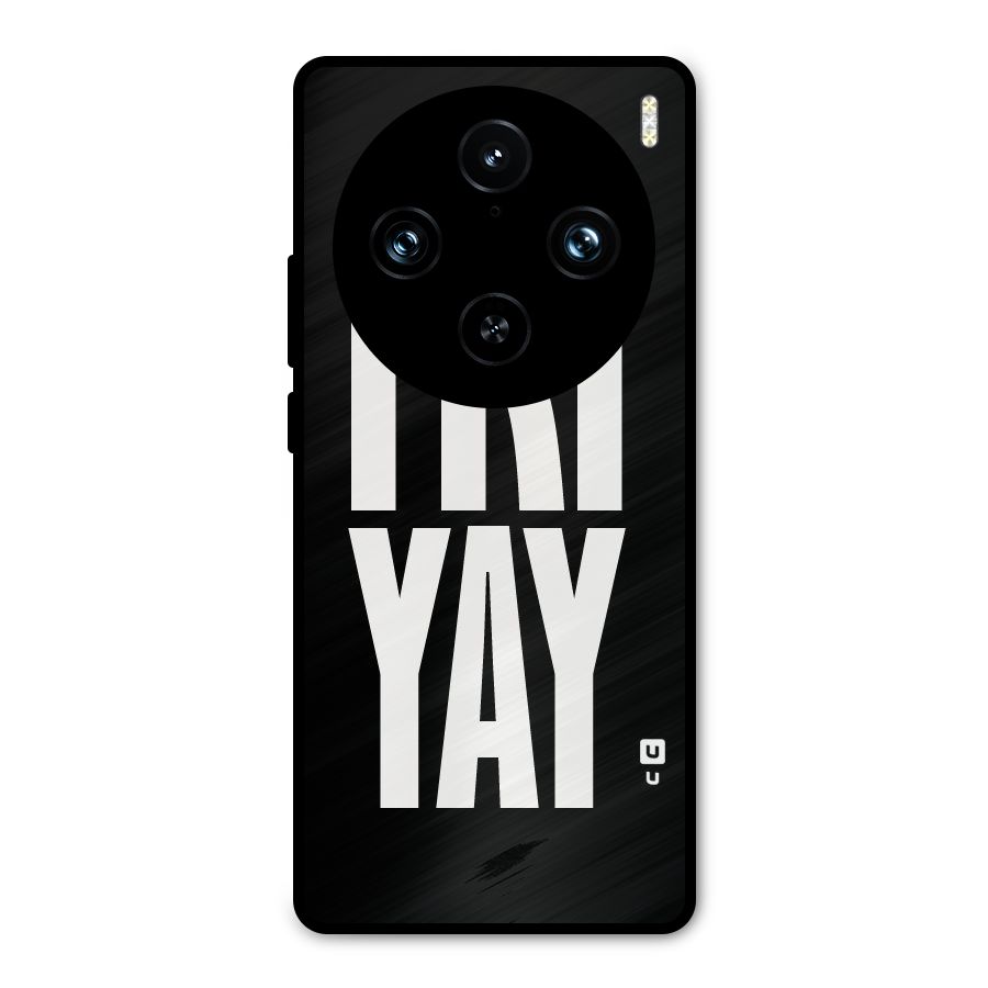 Fri Yay Metal Back Case for Vivo X100 Pro