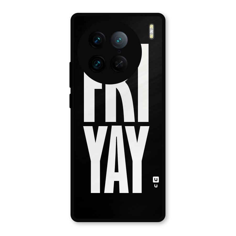 Fri Yay Metal Back Case for Vivo X90 Pro