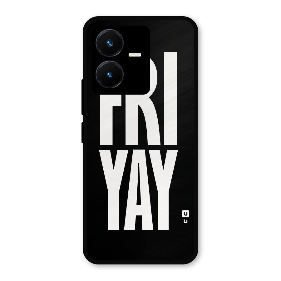 Fri Yay Metal Back Case for Vivo Y22