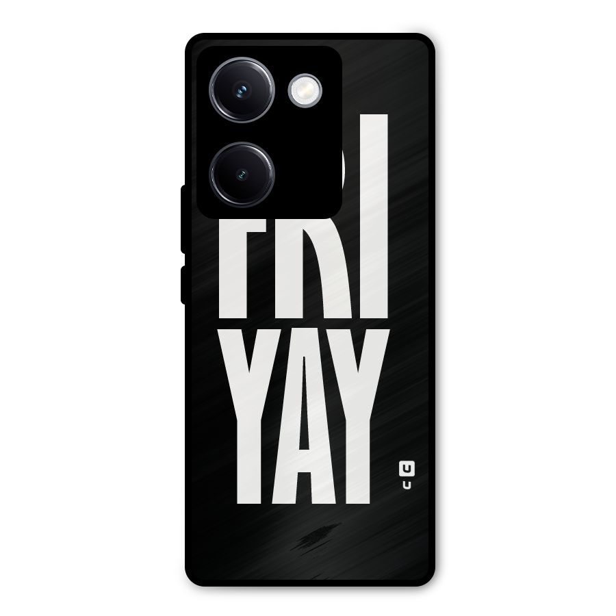 Fri Yay Metal Back Case for Vivo Y300 Plus