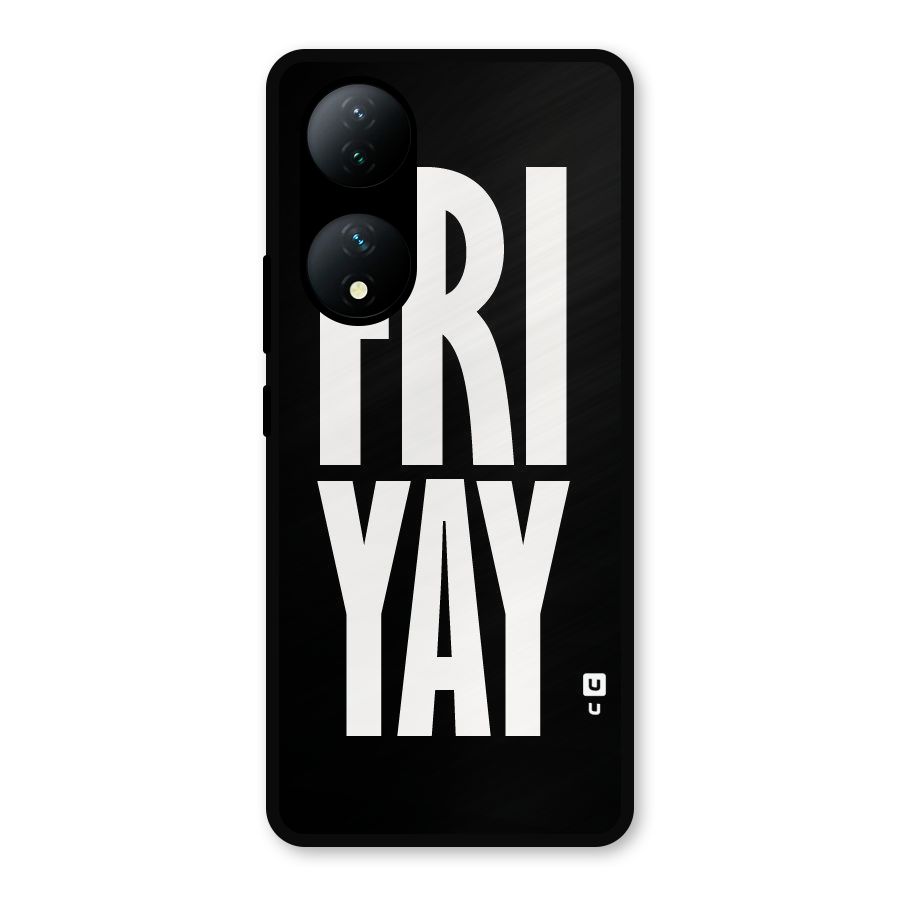 Fri Yay Metal Back Case for iQOO Z7