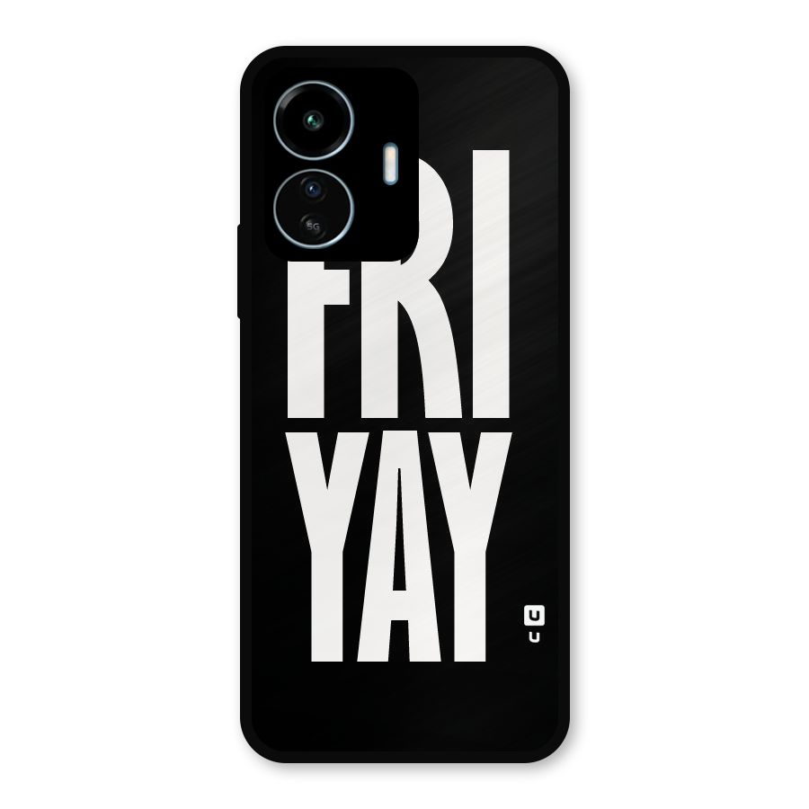 Fri Yay Metal Back Case for vivo iQOO Z6 Lite 5G