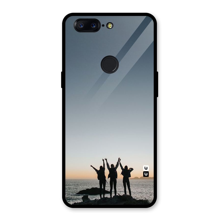 Friendship Glass Back Case for OnePlus 5T