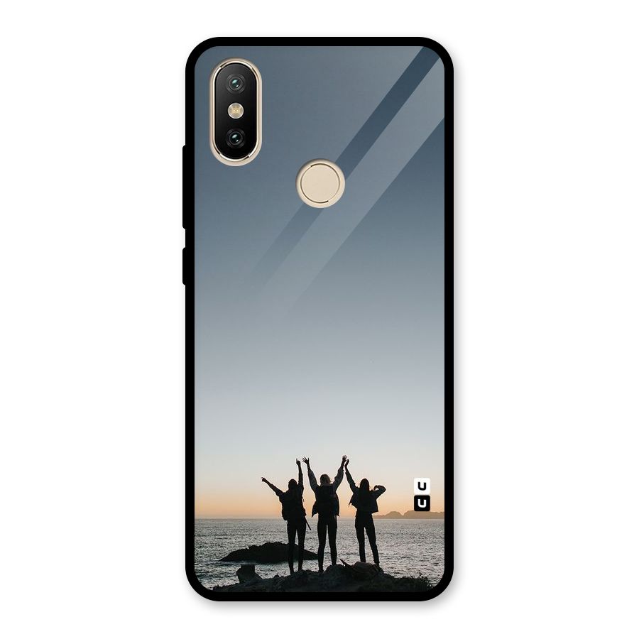 Friendship Glass Back Case for Redmi A2