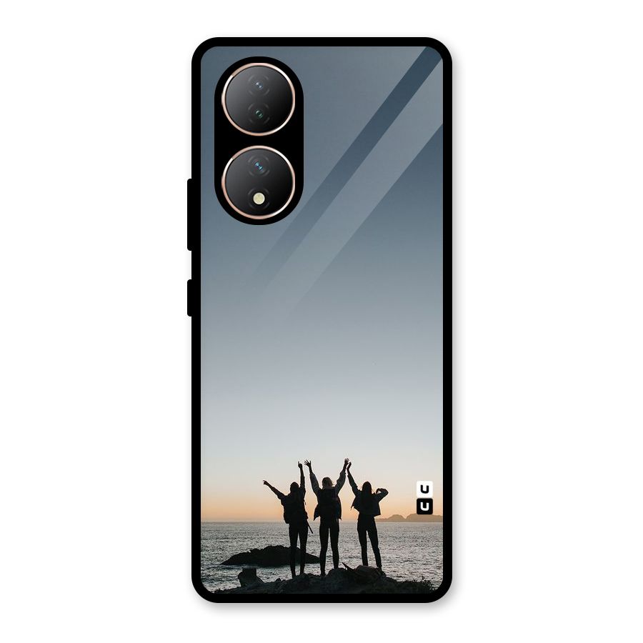 Friendship Glass Back Case for Vivo Y100A