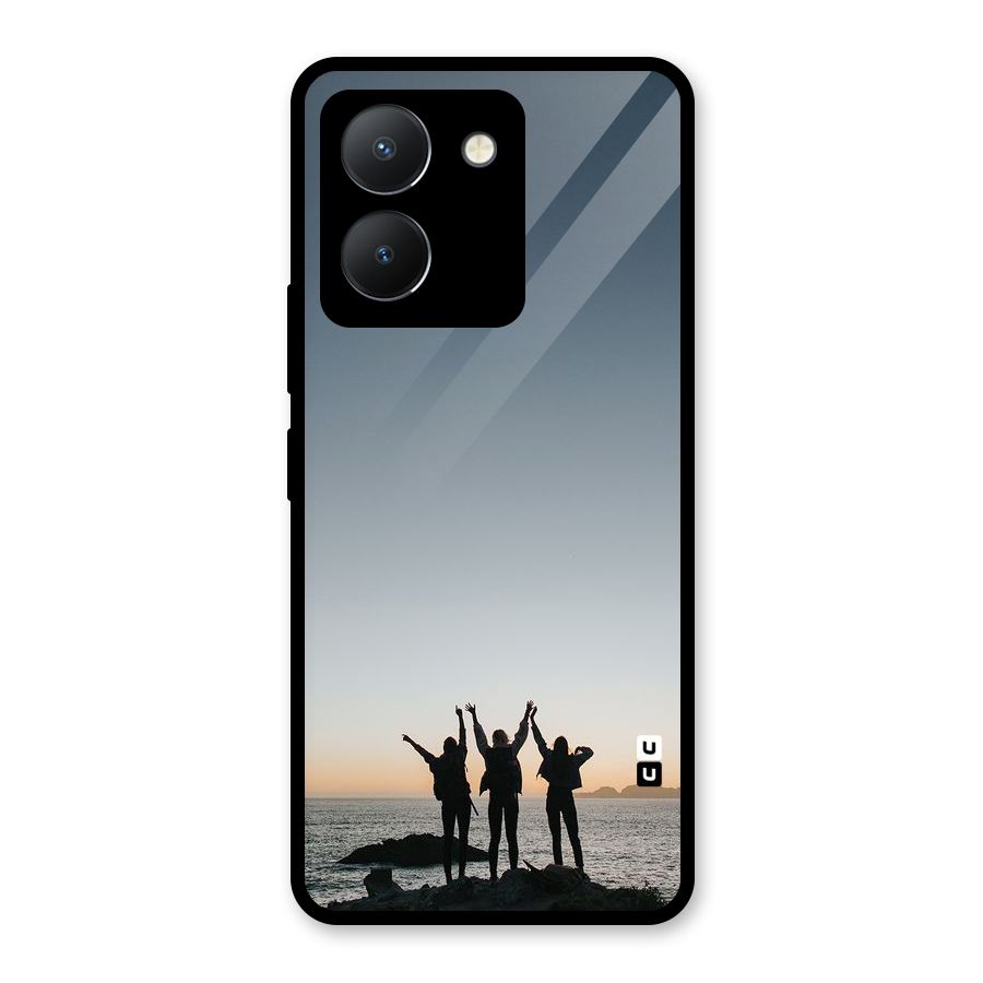 Friendship Glass Back Case for Vivo Y36