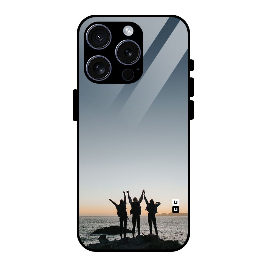 Friendship Glass Back Case for iPhone 15 Pro