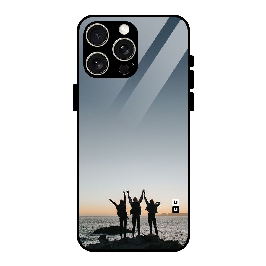 Friendship Glass Back Case for iPhone 15 Pro Max