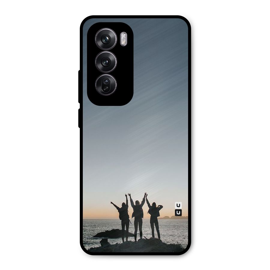 Friendship Metal Back Case for Oppo Reno12 Pro