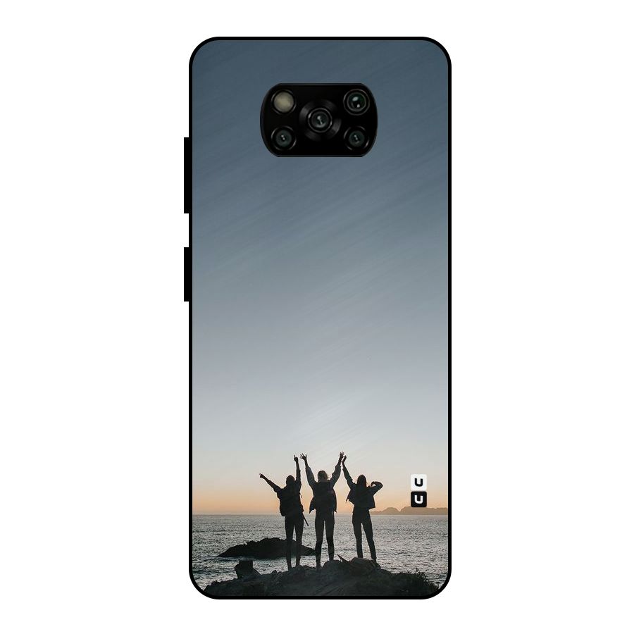 Friendship Metal Back Case for Poco X3