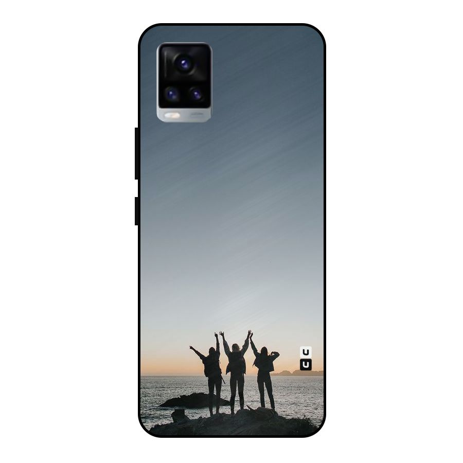 Friendship Metal Back Case for Vivo V20 2021