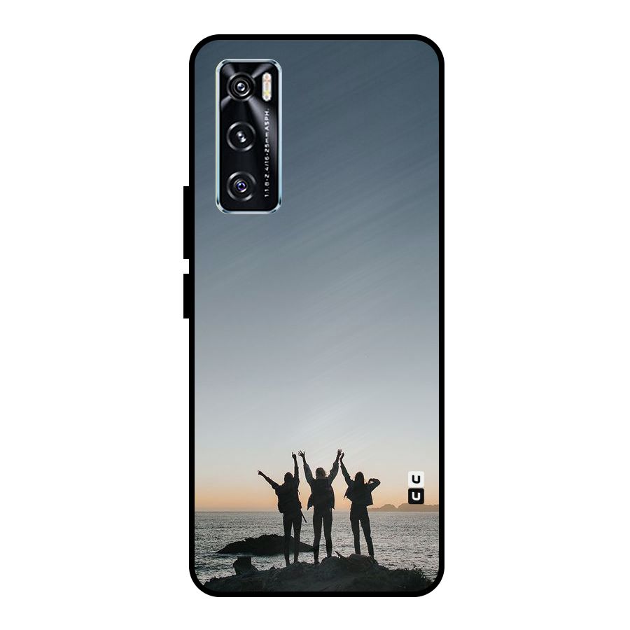 Friendship Metal Back Case for Vivo V20 SE