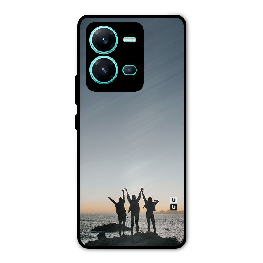 Friendship Metal Back Case for Vivo V25